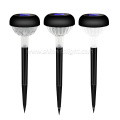 Stainless Steel Abs Outdoor Led Lamps New Design Solar Stake Garden Lawn Light Pathway with Rgb Lamp